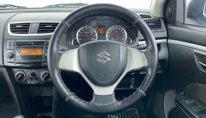 2014 Maruti Swift VXI D, Petrol, Manual, 76,900 km, Steering Wheel Close Up