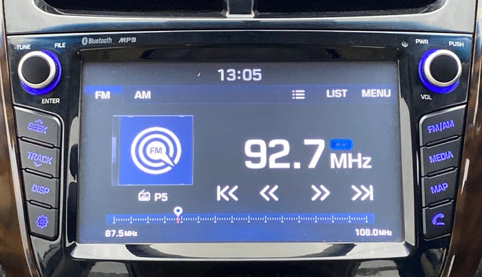2016 Hyundai Verna FLUIDIC 1.6 VTVT SX AT, Petrol, Automatic, 29,406 km, Infotainment System