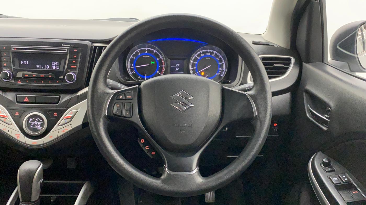 2017 Maruti Baleno DELTA CVT PETROL 1.2, Petrol, Automatic, 38,775 km, Steering Wheel Close Up