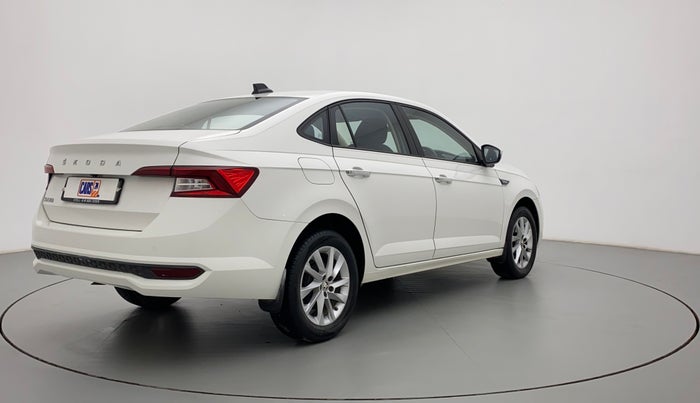 2022 Skoda SLAVIA AMBITION 1.0L TSI AT, Petrol, Automatic, 23,405 km, Right Back Diagonal