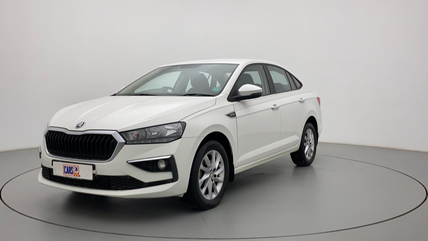 2022 Skoda SLAVIA AMBITION 1.0L TSI AT, Petrol, Automatic, 23,405 km, Left Front Diagonal