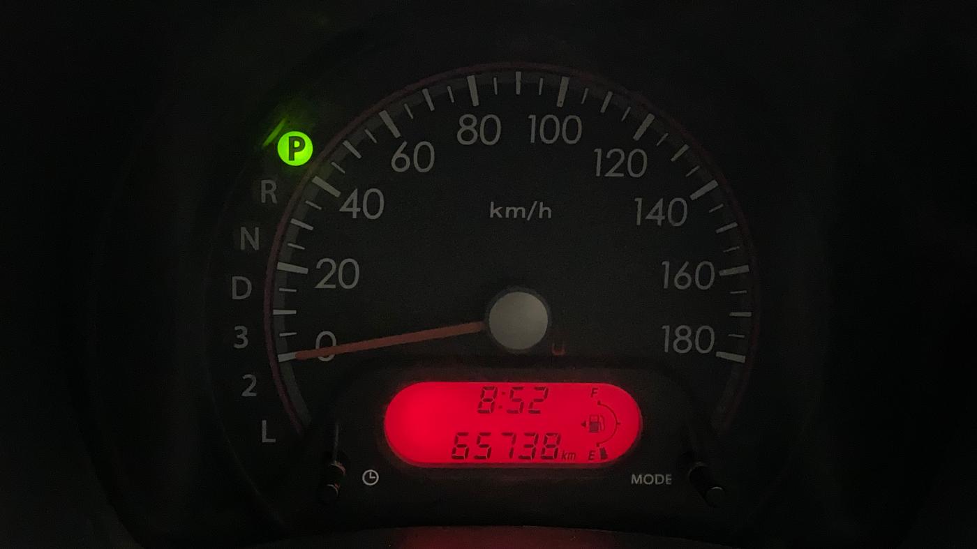 2012 Maruti A Star VXI (ABS) AT, Petrol, Automatic, 65,786 km, Odometer Image