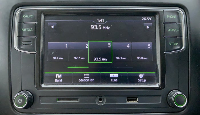 2019 Skoda Rapid STYLE 1.6 MPI MT, Petrol, Manual, 20,958 km, Infotainment System