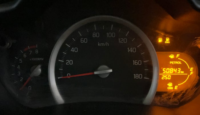 2019 Maruti Celerio VXI CNG, CNG, Manual, 50,834 km, Odometer Image