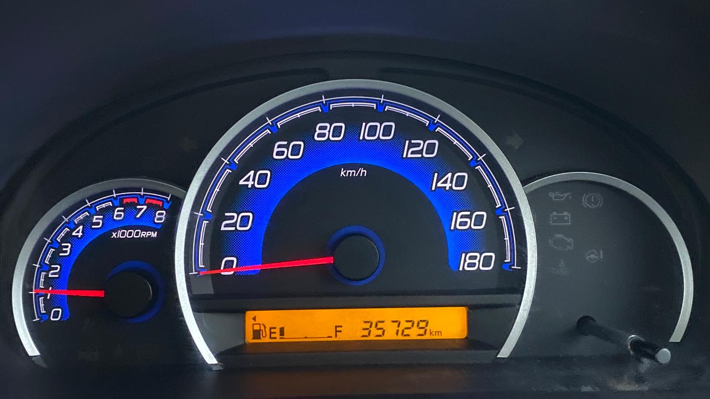 2017 Maruti Wagon R 1.0 VXI, Petrol, Manual, 35,775 km, Odometer Image