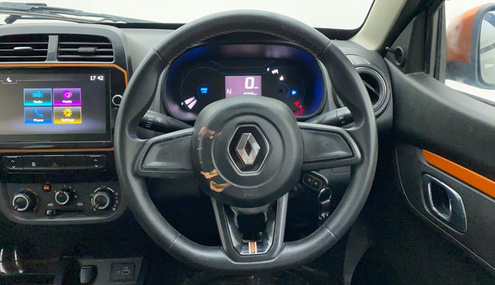 2021 Renault Kwid CLIMBER 1.0 AMT (O), Petrol, Automatic, 15,048 km, Steering Wheel Close Up