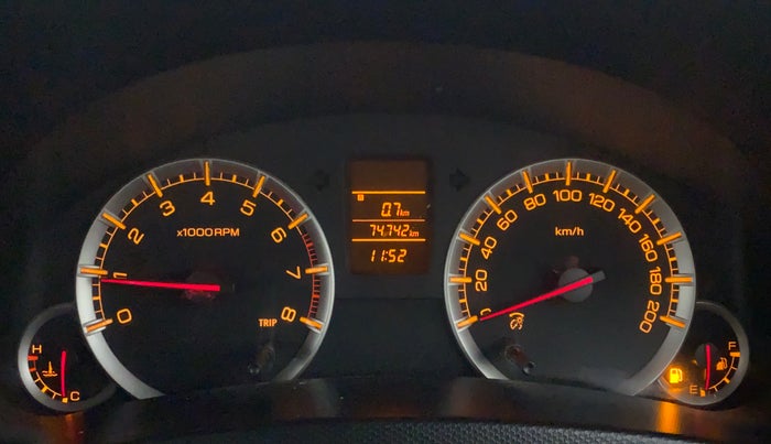 2012 Maruti Swift VXI D, Petrol, Manual, 74,741 km, Odometer Image