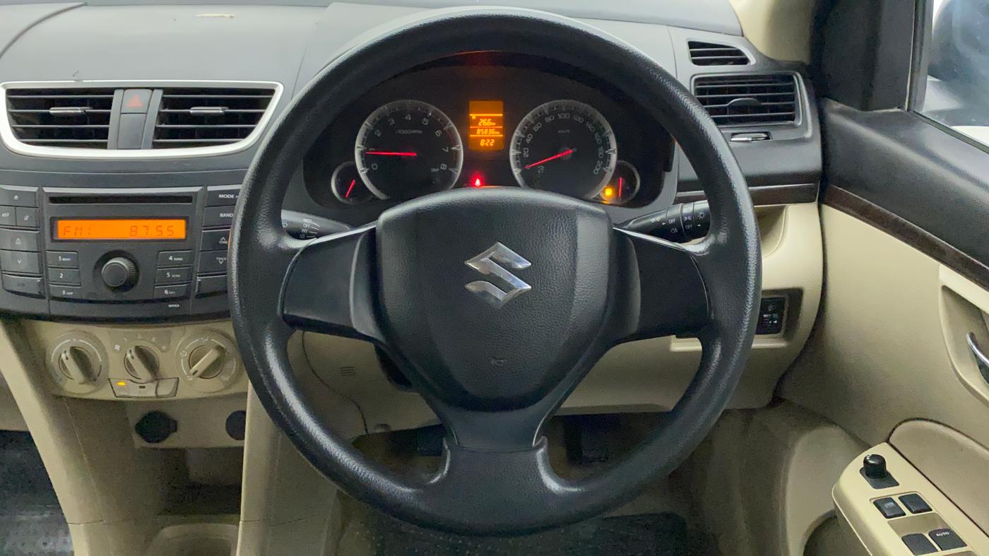 2012 Maruti Swift Dzire VXI, Petrol, Manual, 85,946 km, Steering Wheel Close Up