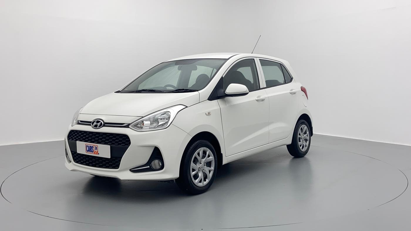 2017 Hyundai Grand i10 SPORTZ 1.2 KAPPA VTVT, Petrol, Manual, 19,595 km, Left Front Diagonal (45- Degree) View