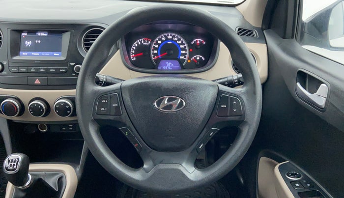 2017 Hyundai Grand i10 SPORTZ 1.2 KAPPA VTVT, Petrol, Manual, 19,595 km, Steering Wheel Close-up