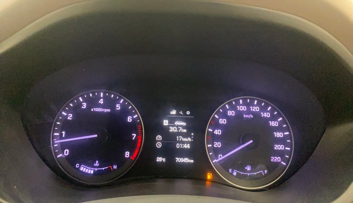 2017 Hyundai Elite i20 ASTA 1.2, Petrol, Manual, 70,914 km, Odometer Image