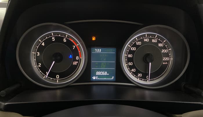 2017 Maruti Dzire VXI, Petrol, Manual, 88,067 km, Odometer Image