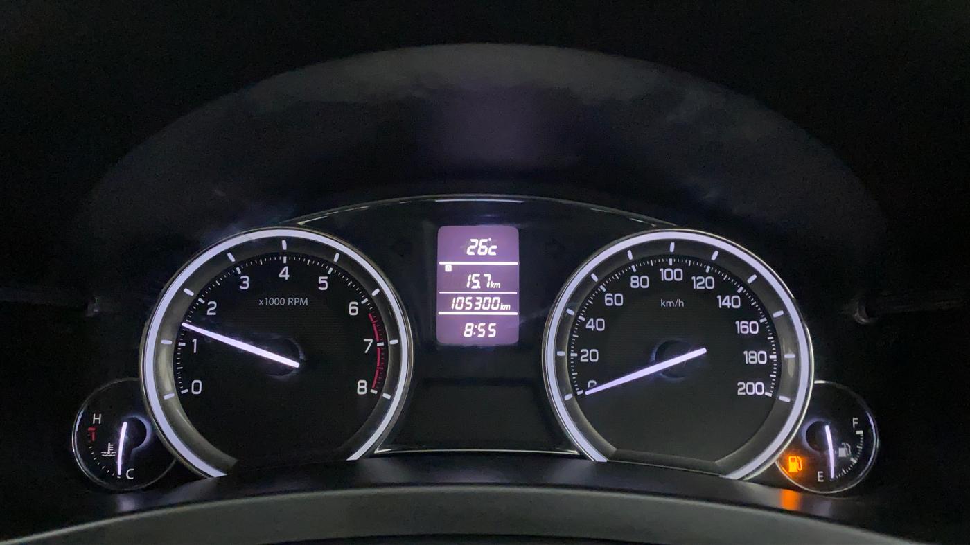 2016 Maruti Ciaz VXI, CNG, Manual, 1,05,437 km, Odometer Image