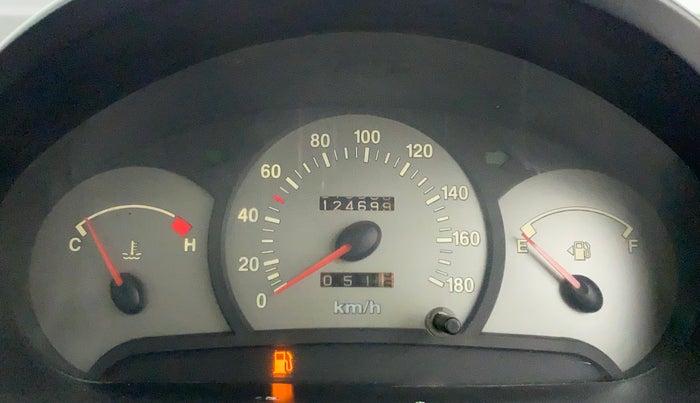 2011 Hyundai Santro Xing GL PLUS, Petrol, Manual, 1,24,967 km, Odometer Image