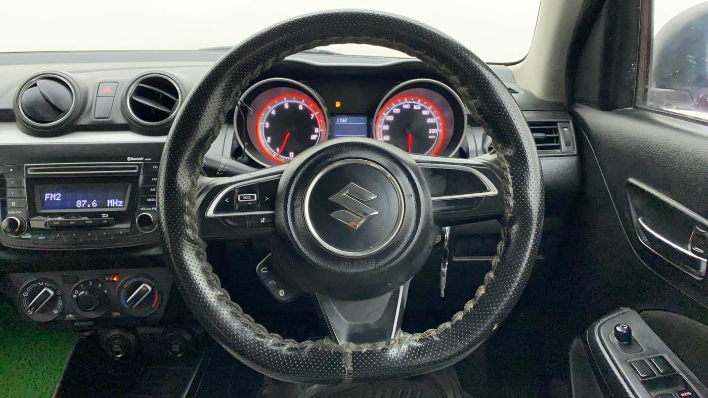 2018 Maruti Swift VXI, Petrol, Manual, 74,371 km, Steering Wheel Close Up