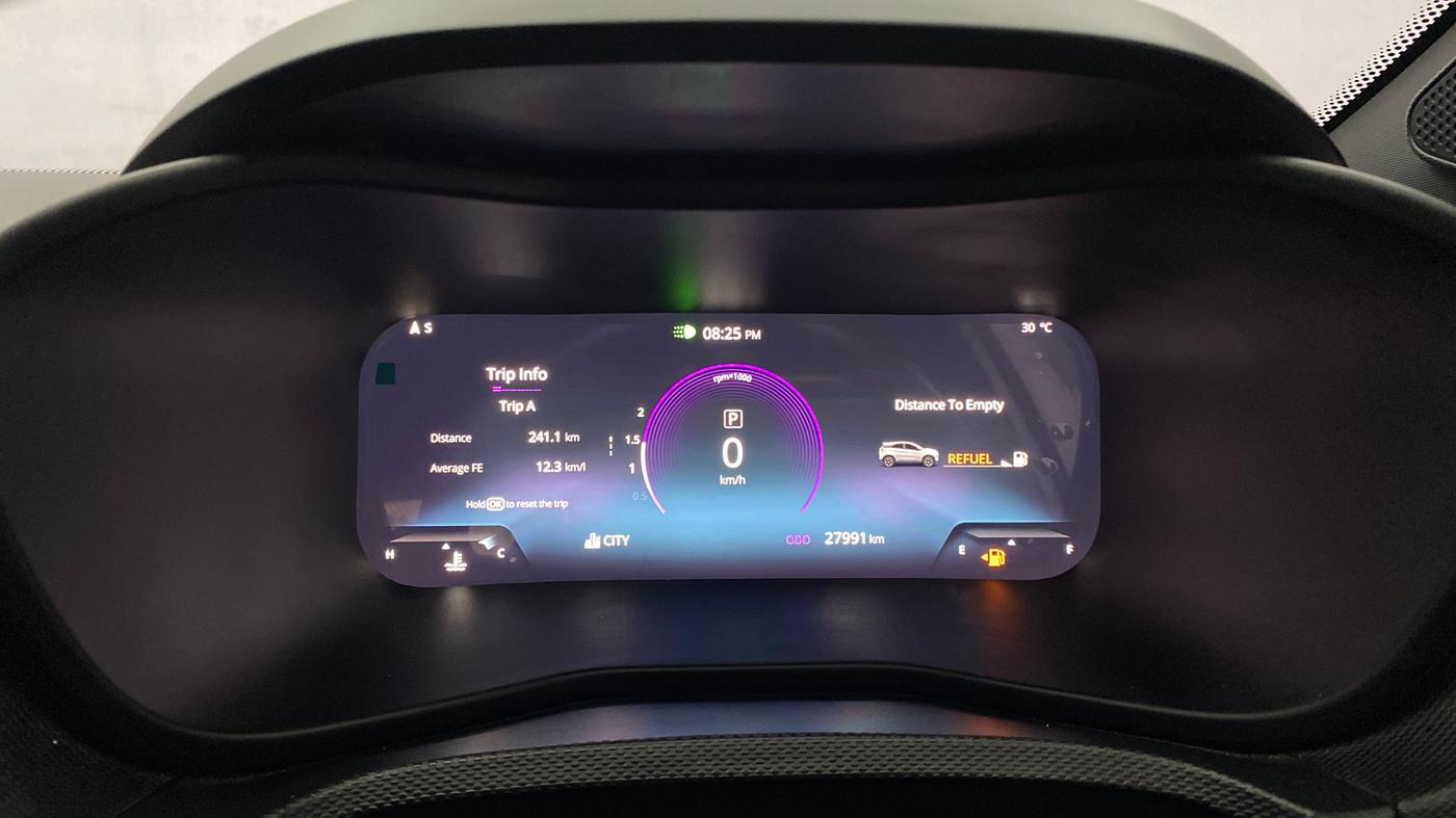 2023 Tata NEXON FEARLESS + SUNROOF DCA DUAL TONE 1.2 PETROL, Petrol, Automatic, 27,989 km, Odometer Image