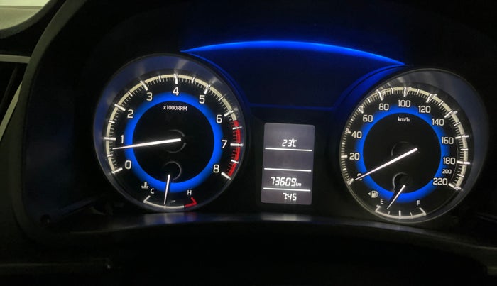 2016 Maruti Baleno DELTA PETROL 1.2, Petrol, Manual, 73,601 km, Odometer Image