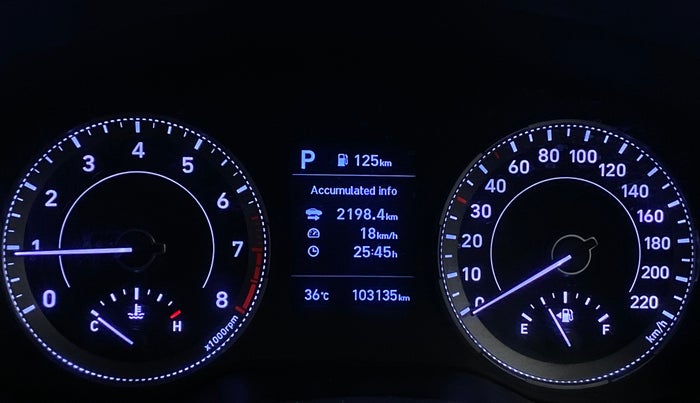 2021 Hyundai VENUE SX PLUS 1.0 TURBO DCT, Petrol, Automatic, 1,03,126 km, Odometer Image