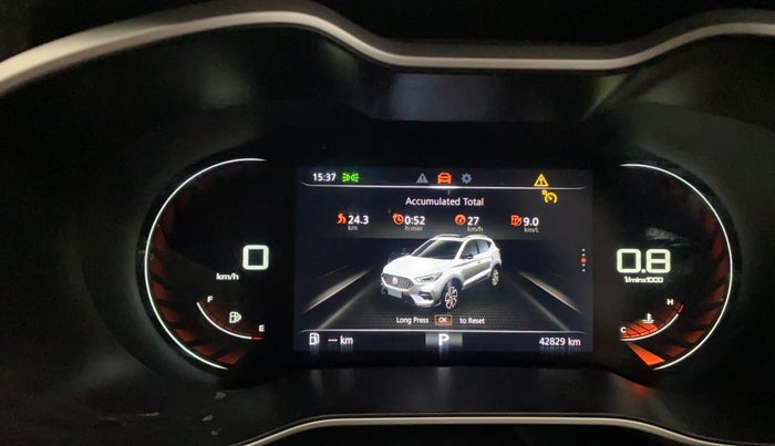 2022 MG ASTOR SHARP 1.5 CVT, Petrol, Automatic, 42,763 km, Odometer Image