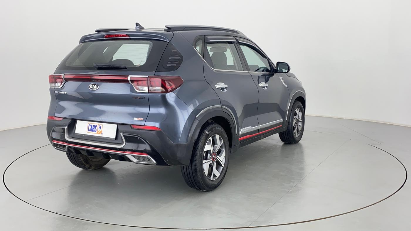 2020 KIA SONET GTX + 1.0 IMT, Petrol, Manual, 13,053 km, Right Back Diagonal