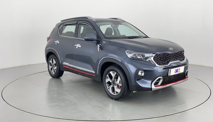 2020 KIA SONET GTX + 1.0 IMT, Petrol, Manual, 13,053 km, Right Front Diagonal