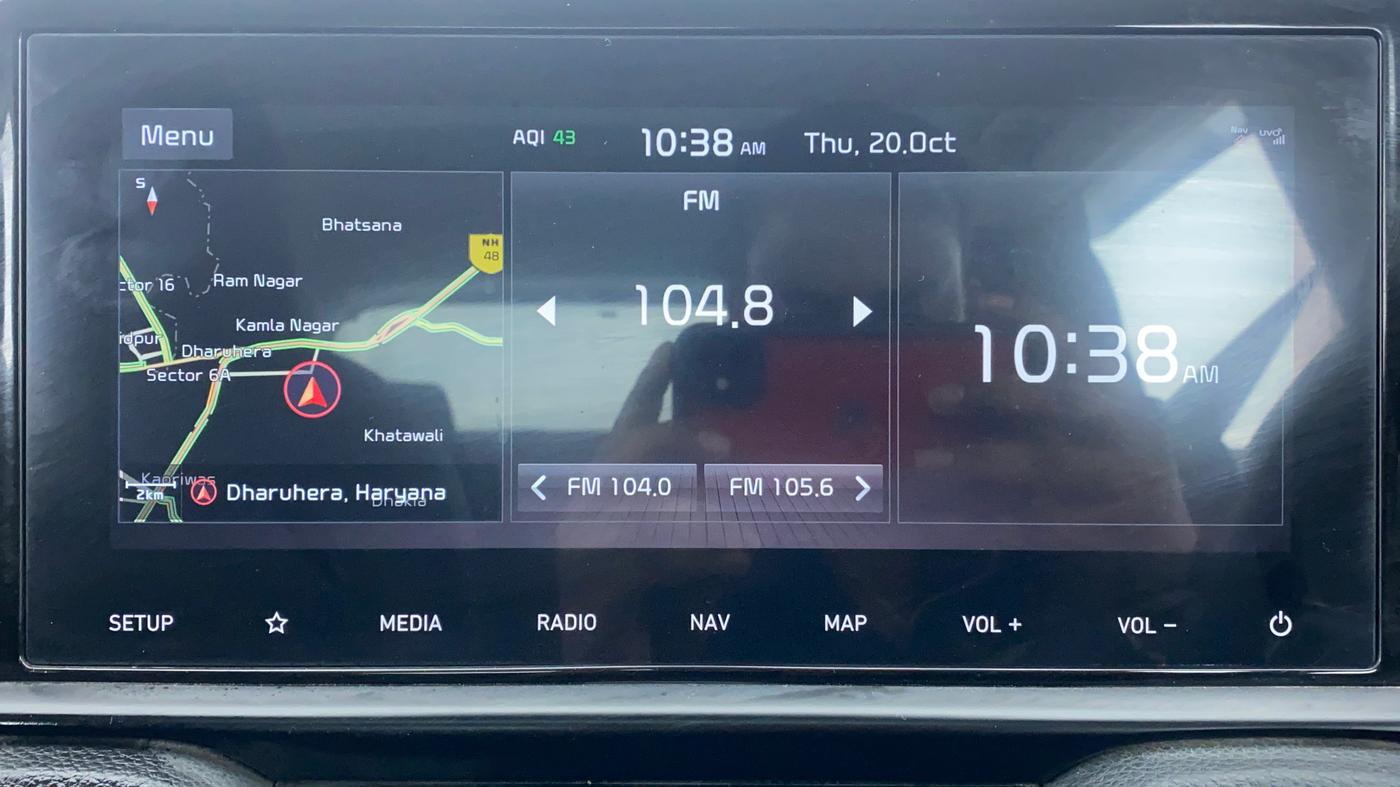 2020 KIA SONET GTX + 1.0 IMT, Petrol, Manual, 13,053 km, Infotainment System