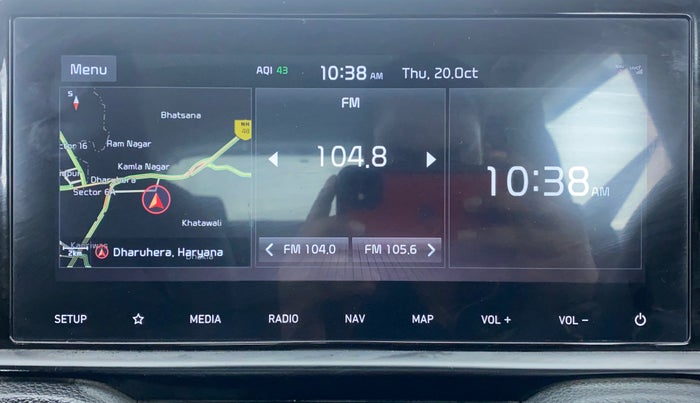 2020 KIA SONET GTX + 1.0 IMT, Petrol, Manual, 13,053 km, Infotainment System