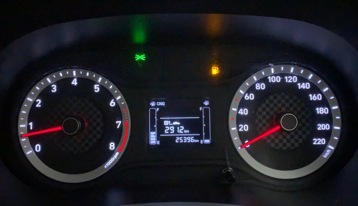 2021 Hyundai AURA S 1.2 CNG, CNG, Manual, 25,887 km, Odometer Image