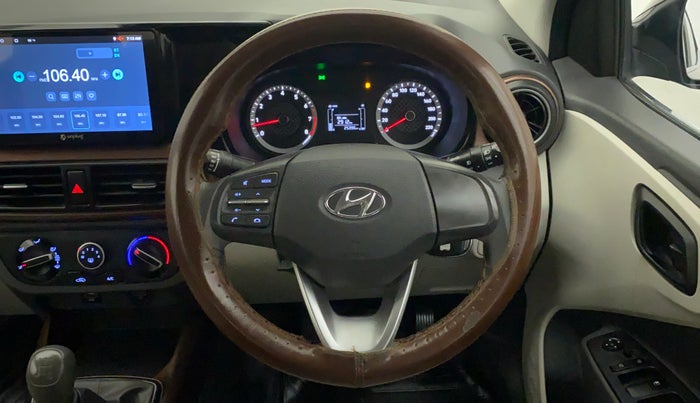 2021 Hyundai AURA S 1.2 CNG, CNG, Manual, 25,887 km, Steering Wheel Close Up