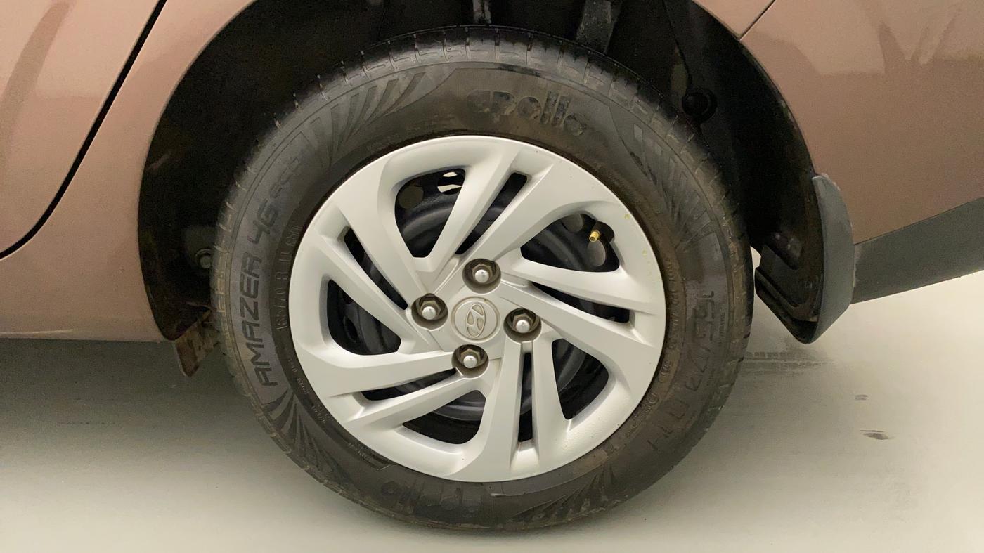 2021 Hyundai AURA S 1.2 CNG, CNG, Manual, 25,887 km, Left Rear Wheel