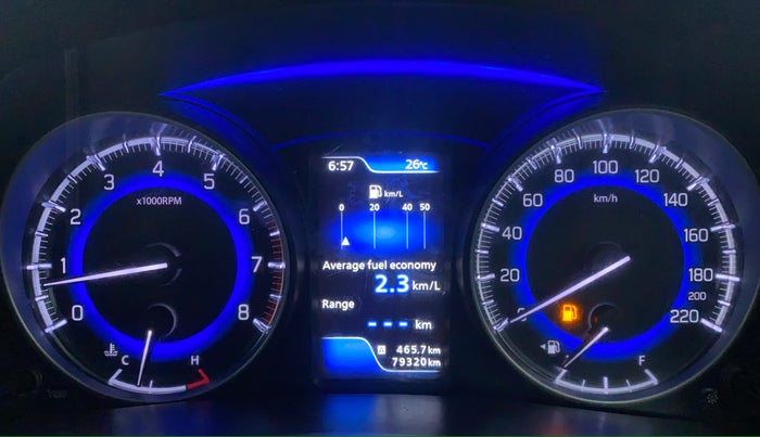 2016 Maruti Baleno ALPHA 1.2 K12, Petrol, Manual, 79,398 km, Odometer Image
