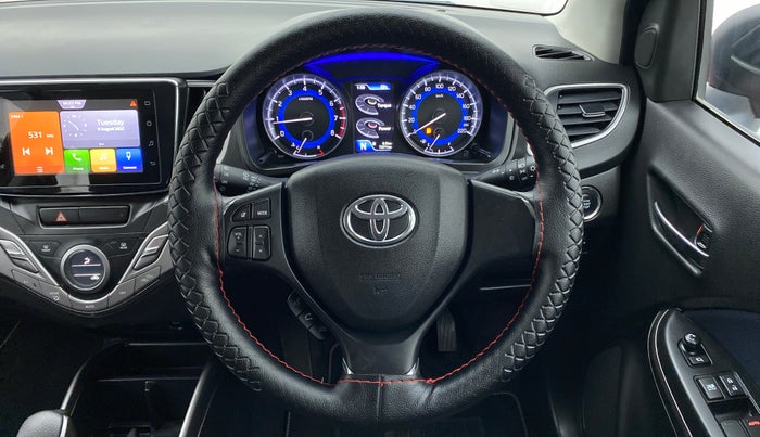 2020 Toyota Glanza G CVT, Petrol, Automatic, 7,300 km, Steering Wheel Close Up