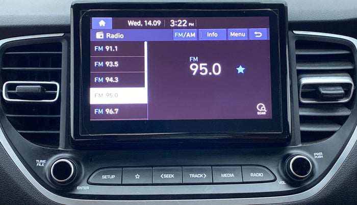 2021 Hyundai Verna SX PETROL MT, Petrol, Manual, 42,881 km, Infotainment System