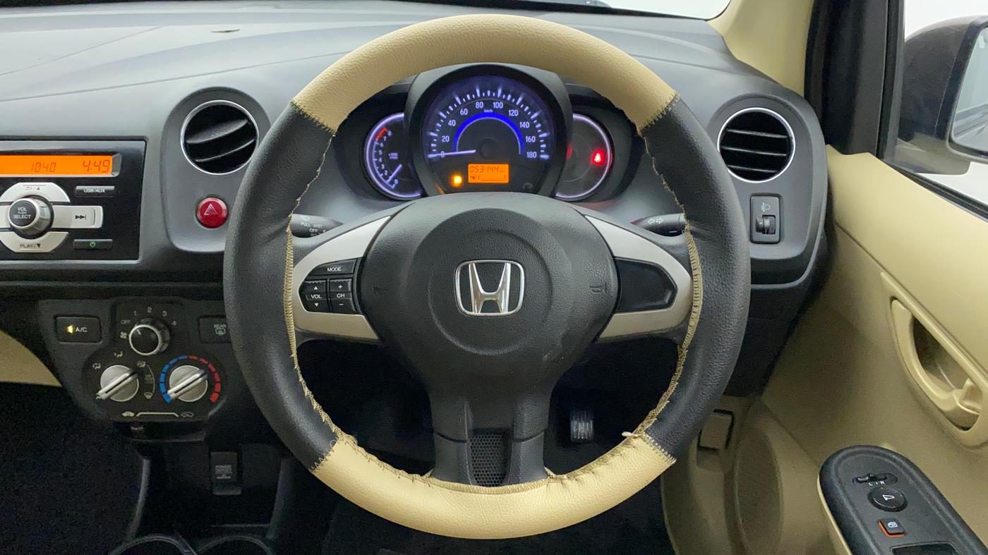 2015 Honda Brio S MT, Petrol, Manual, 53,144 km, Steering Wheel Close Up