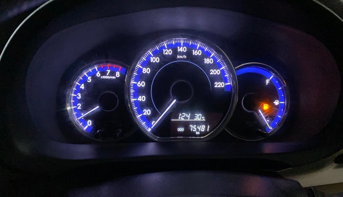 2018 Toyota YARIS J MT, Petrol, Manual, 75,472 km, Odometer Image