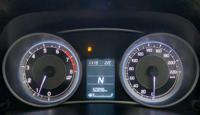 2018 Maruti Dzire ZXI AMT, Petrol, Automatic, 50,896 km, Odometer Image