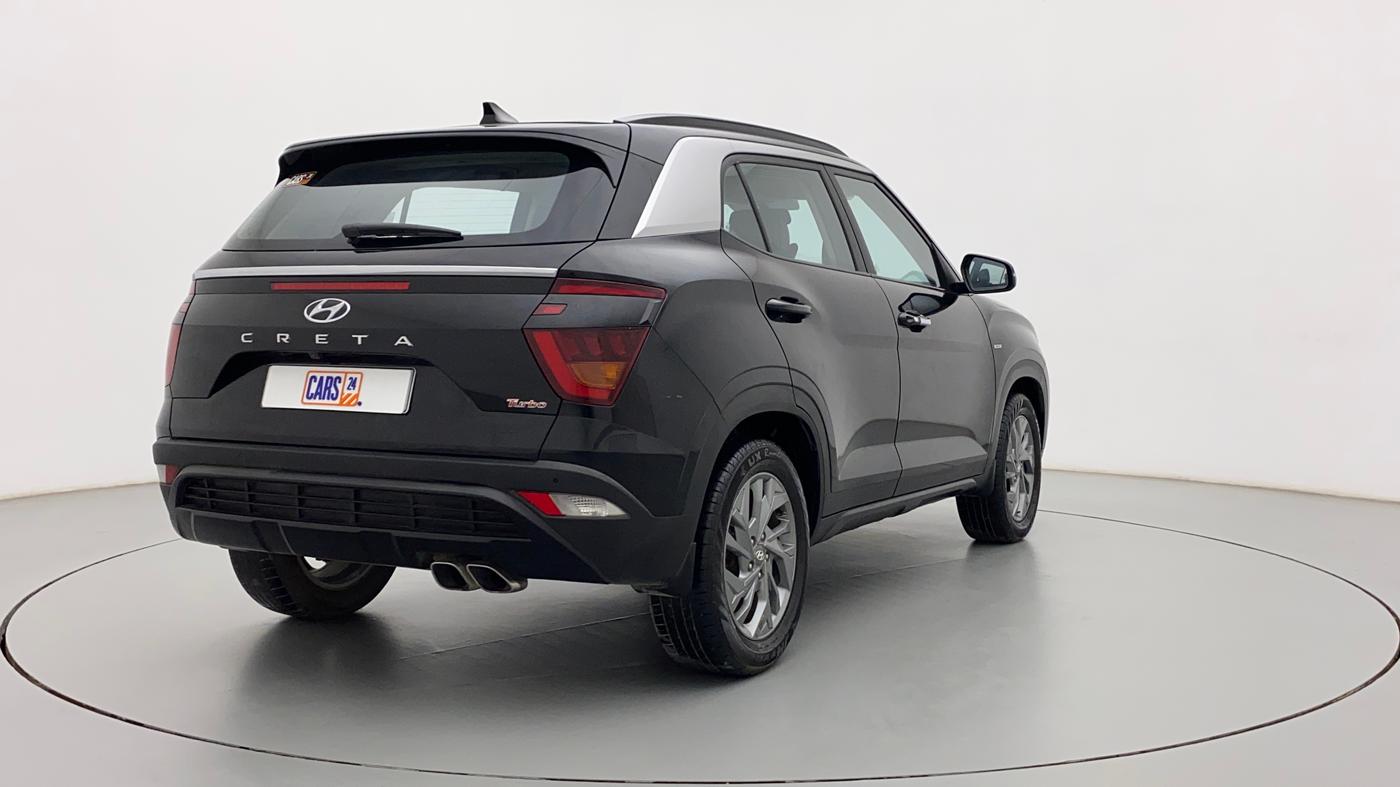 2020 Hyundai Creta SX (O) 1.4 TURBO DCT, Petrol, Automatic, 28,646 km, Right Back Diagonal