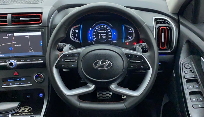 2020 Hyundai Creta SX (O) 1.4 TURBO DCT, Petrol, Automatic, 28,646 km, Steering Wheel Close Up