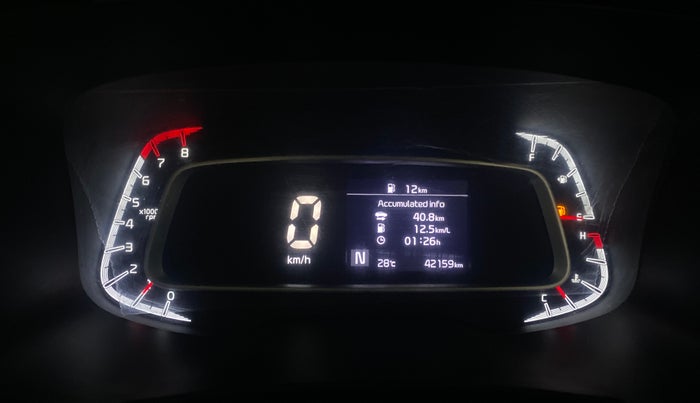 2021 KIA SONET HTX 1.0 IMT, Petrol, Manual, 42,116 km, Odometer Image