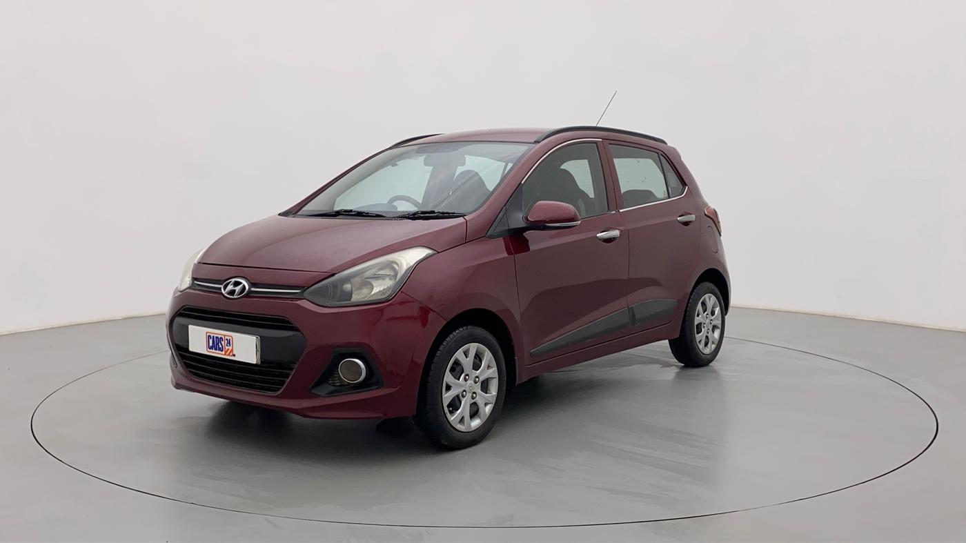 2015 Hyundai Grand i10 SPORTZ 1.2 KAPPA VTVT, Petrol, Manual, 75,390 km, Left Front Diagonal