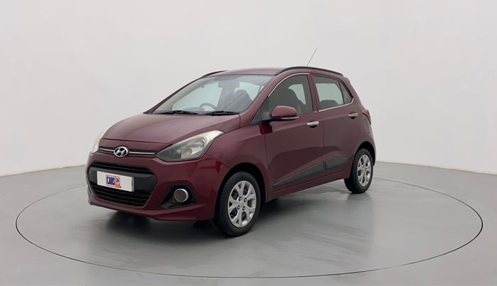 2015 Hyundai Grand i10 SPORTZ 1.2 KAPPA VTVT, Petrol, Manual, 75,390 km, Left Front Diagonal