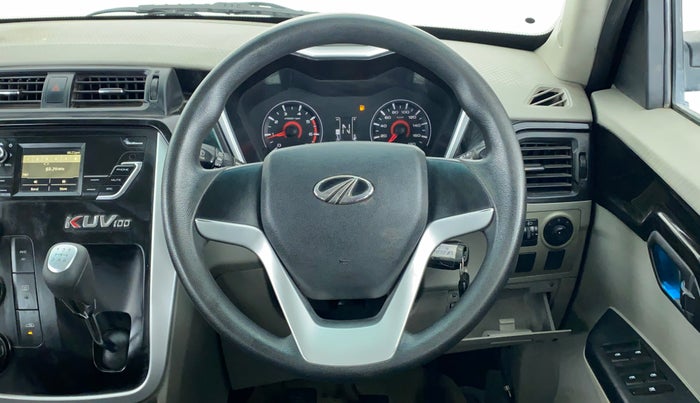 2016 Mahindra Kuv100 K6 6 STR, Petrol, Manual, 39,722 km, Steering Wheel Close Up