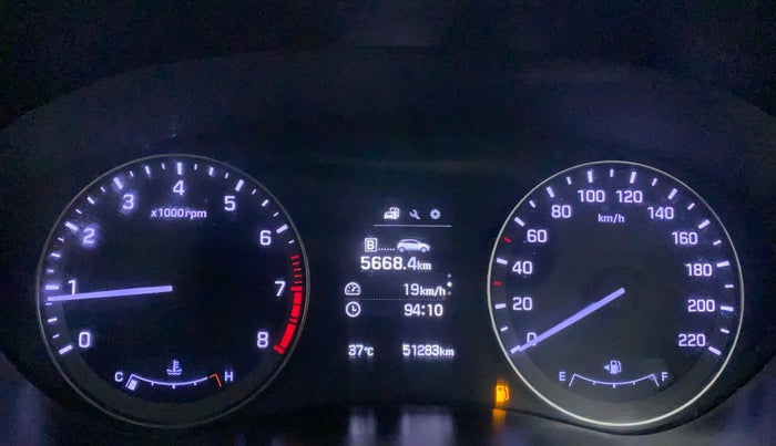 2016 Hyundai Elite i20 ASTA 1.2 (O), Petrol, Manual, 51,406 km, Odometer Image