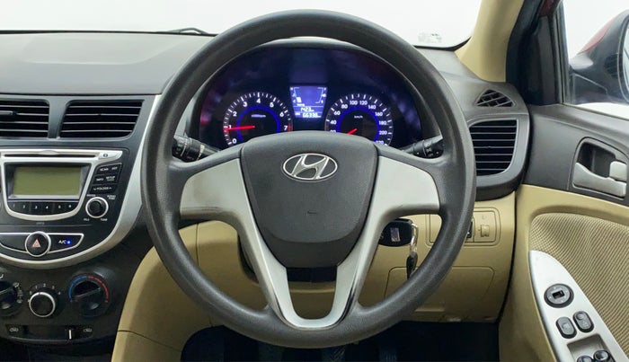 2014 Hyundai Verna FLUIDIC 1.4 VTVT, CNG, Manual, 66,400 km, Steering Wheel Close Up