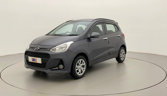 2018 Hyundai Grand i10 SPORTZ 1.2 KAPPA VTVT, Petrol, Manual, 17,329 km, Left Front Diagonal