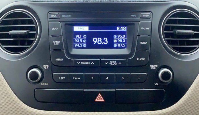 2016 Hyundai Grand i10 ASTA (O) AT 1.2 KAPPA VTVT, Petrol, Automatic, 43,385 km, Infotainment System