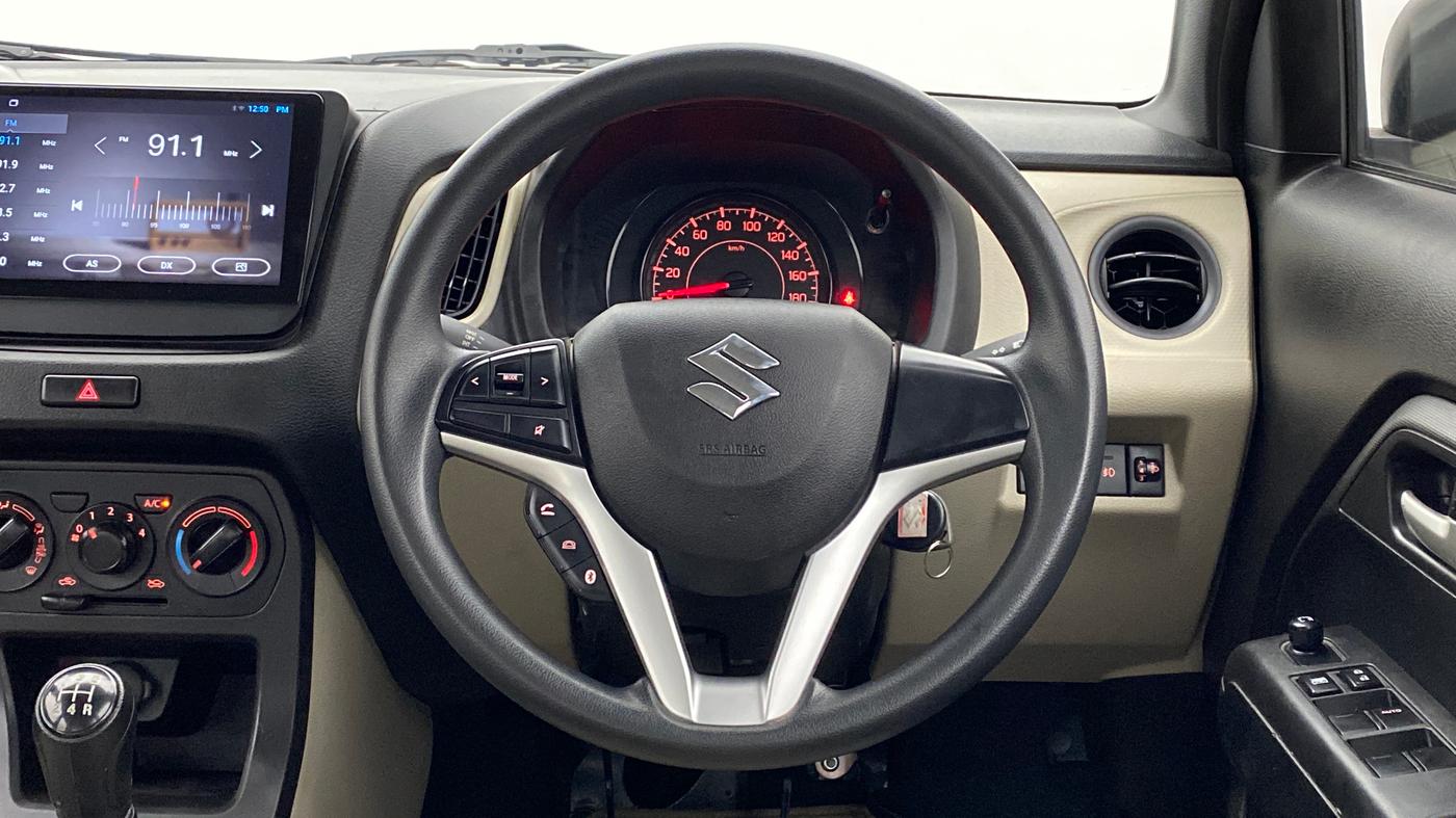 2019 Maruti New Wagon-R VXI 1.2L, Petrol, Manual, 20,897 km, Steering Wheel Close Up