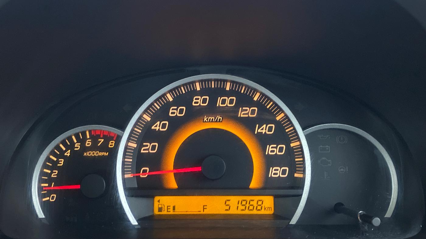 2013 Maruti Wagon R 1.0 VXI, Petrol, Manual, 52,002 km, Odometer Image