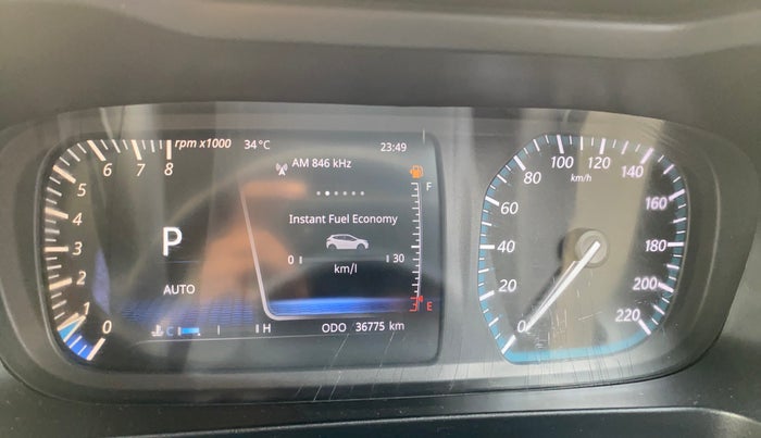 2022 Tata ALTROZ XZA, Petrol, Automatic, 36,755 km, Odometer Image