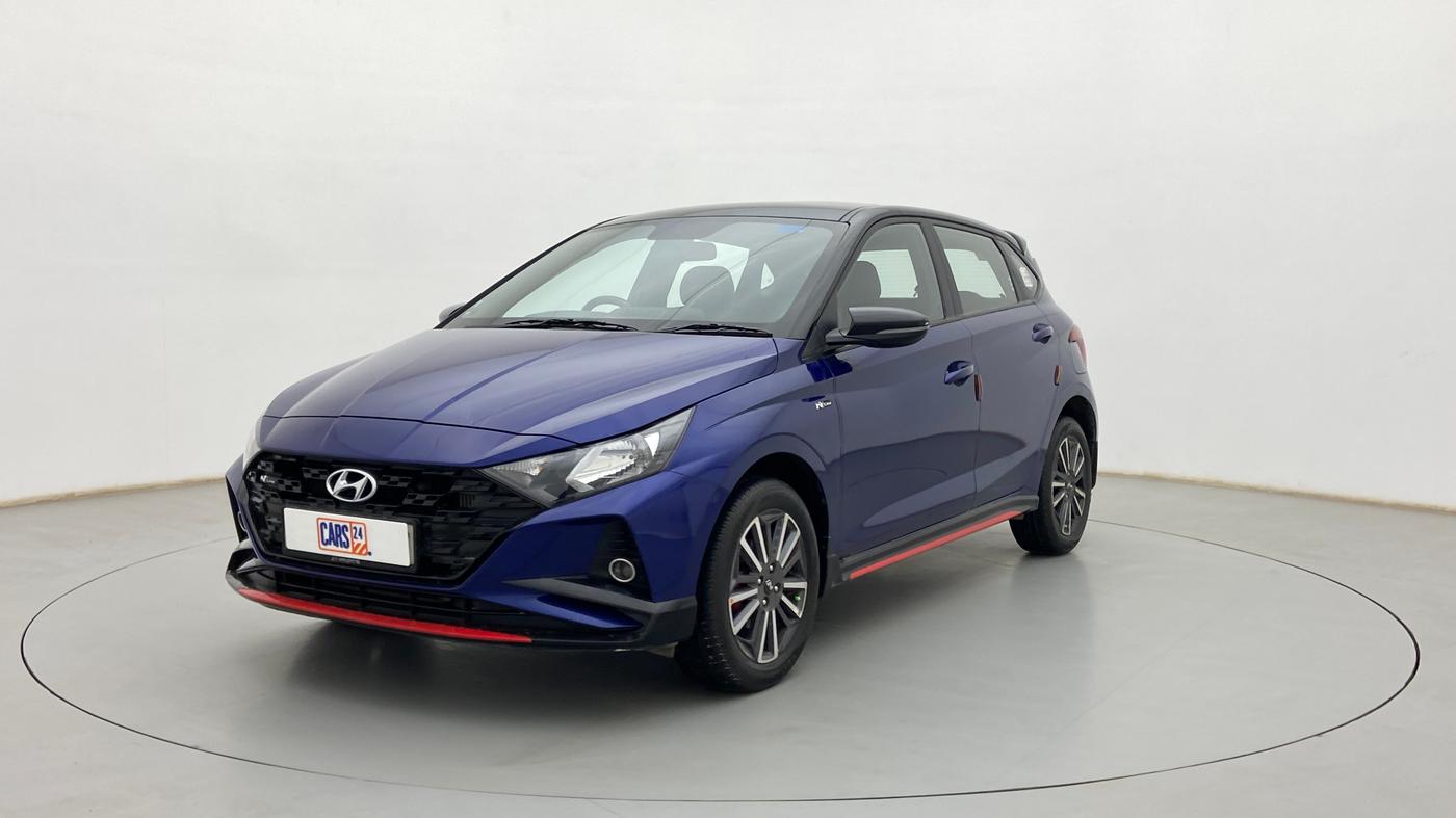 2021 Hyundai NEW I20 N LINE N6 1.0 TURBO GDI IMT DUAL TONE, Petrol, Manual, 34,360 km, Left Front Diagonal